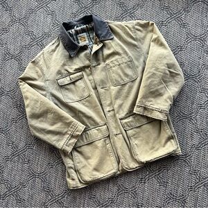 Vintage Springfield Casual Plaid Lined Chore Jacket Size Large